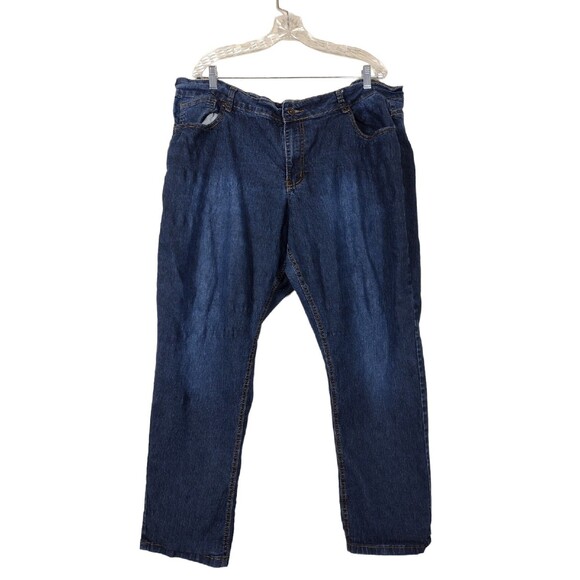 Rebel By Right Womens Size 3XL Denim Blue Jeans Stretch Stone Washed High Rise - Picture 1 of 5